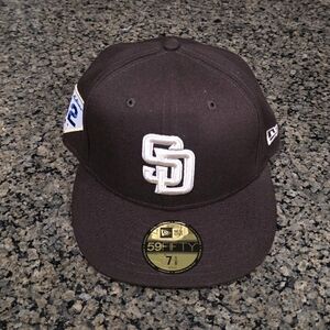 New Era 59Fifty San Diego Padres Jackie Robinson 42 Side Patch Fitted Hat 7 1/8